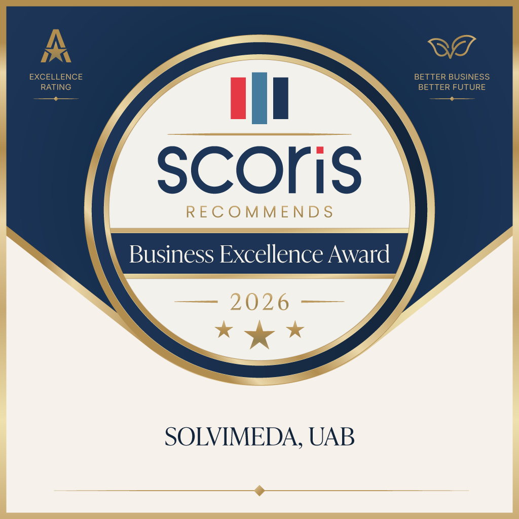 Scoris Business Excellence Award 2026 – SolviMeda, UAB